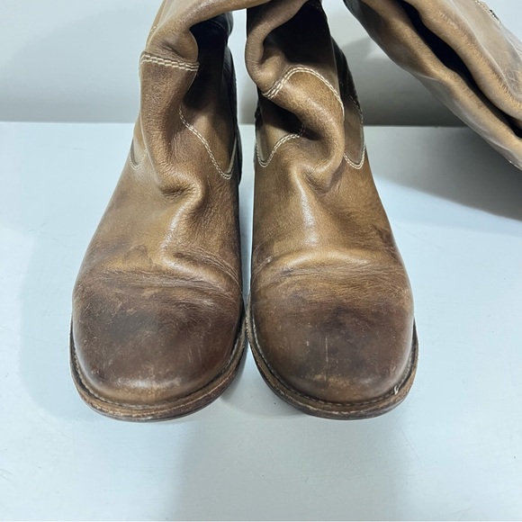 FRYE Paige Leather Knee High Boots Brown Western Boho Festival Women's 6.5 B - Picture 6 of 7